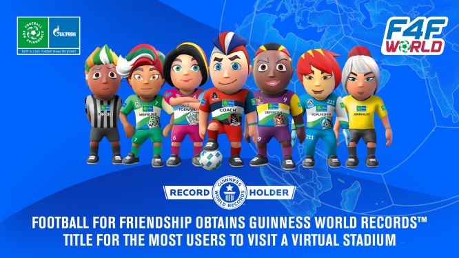 Football for Friendship establece un nuevo récord GUINNESS WORLD RECORDS™ por el mayor número de usuarios de un estadio virtual