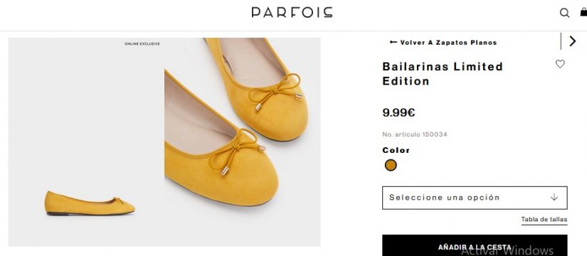 Bailarinas limited- Parfois