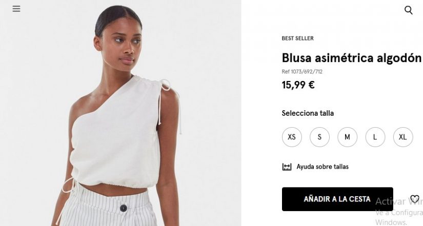 Una de estas ocho blusas de Bershka no puede faltar en tu armario 22 Merca2.es Blusa asimétrica algodón lino
