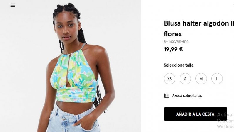 Una de estas ocho blusas de Bershka no puede faltar en tu armario 25 Merca2.es Blusa halter algodón lino print flores