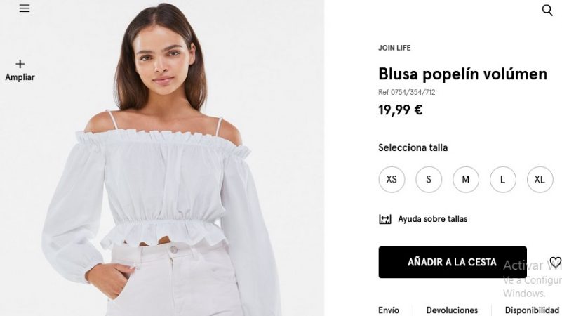 Una de estas ocho blusas de Bershka no puede faltar en tu armario 23 Merca2.es Blusa popelín volumen
