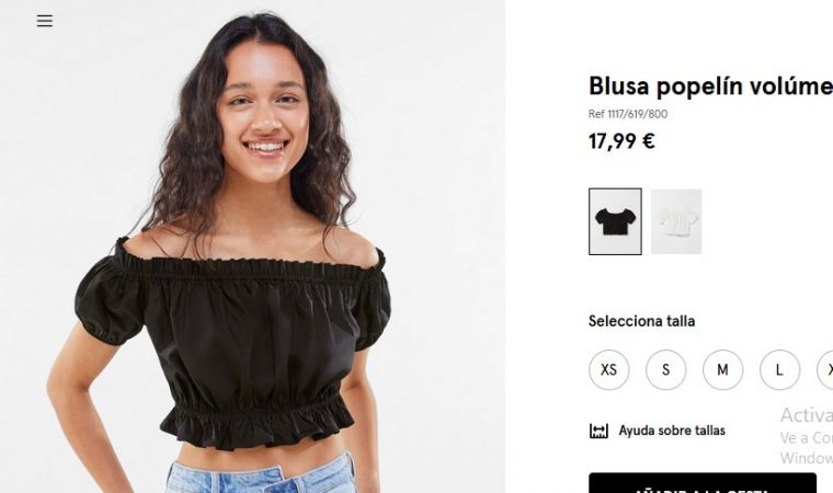 Una de estas ocho blusas de Bershka no puede faltar en tu armario 24 Merca2.es Blusa popelín volúmen frunce- Bershka