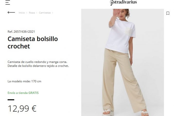 Frescas y elegantes: camisetas de Stradivarius para no pasar calor 25 Merca2.es Camiseta bolsillo crochet