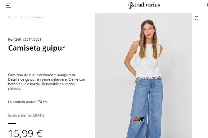 Frescas y elegantes: camisetas de Stradivarius para no pasar calor 24 Merca2.es Camiseta guipur