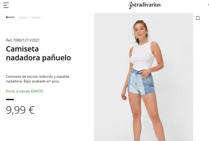 Frescas y elegantes: camisetas de Stradivarius para no pasar calor 26 Merca2.es Camiseta nadadora pañuelo- Stradivarius