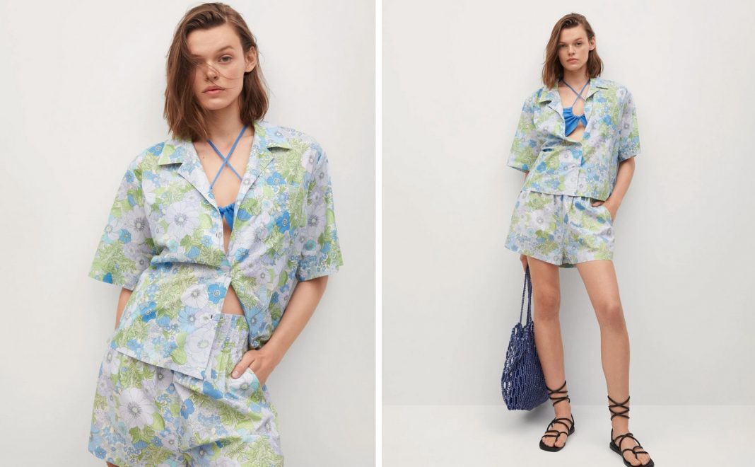 estampado corto de Mango