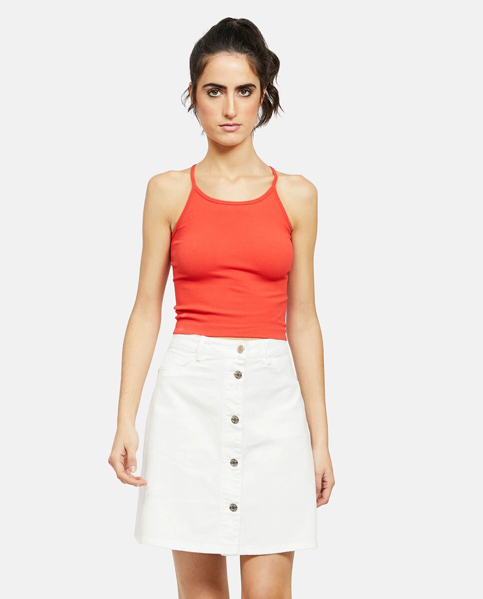 falda vaquera botones el corte ingles