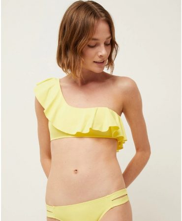 top bikini volante asimetrico el corte ingles