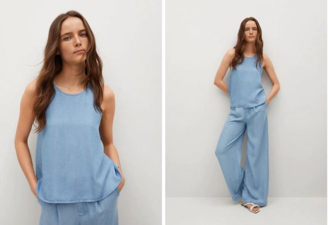 Top espalda cruzada Mango