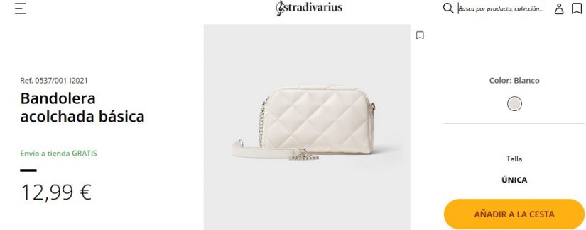 Bandolera acolchada básica