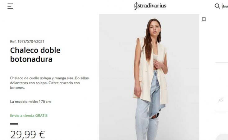 Chaleco doble botonadura