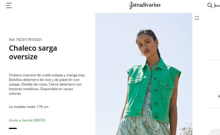 Chaleco sarga oversize Merca2.es