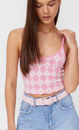 Cinturón trenzado color