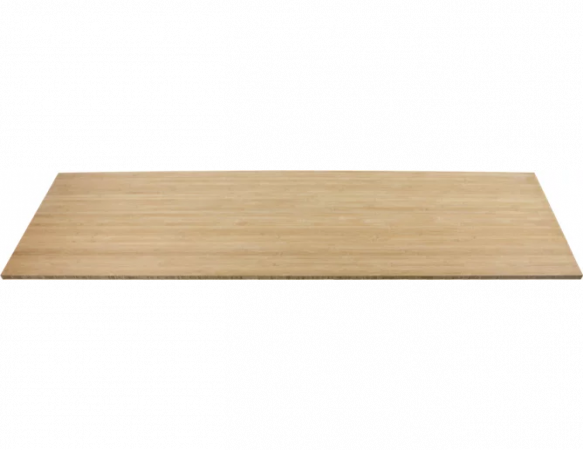 Encimera madera maciza Bamboo bordes rectos 65x245x3, 8 cm  Leroy Merlin
