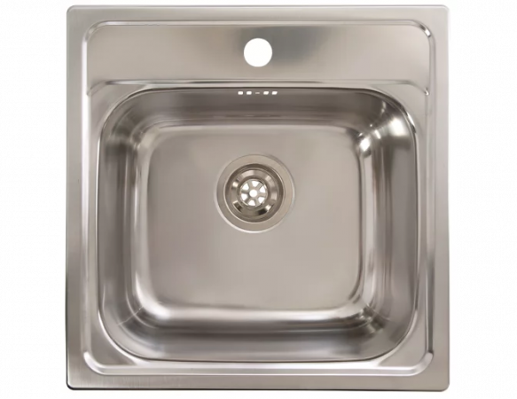 Fregadero de acero unos cuadrado DELINIA Cubetas Individuales 60x46cm. Merca2.es