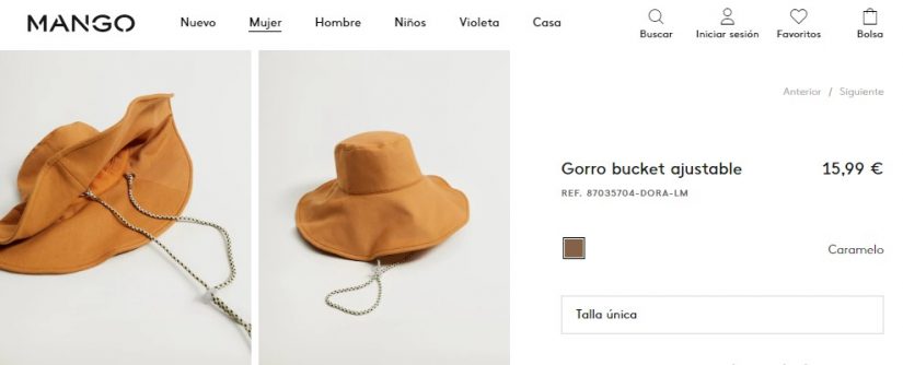 Gorro bucket ajustable