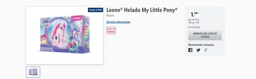 Helado My Little Pony