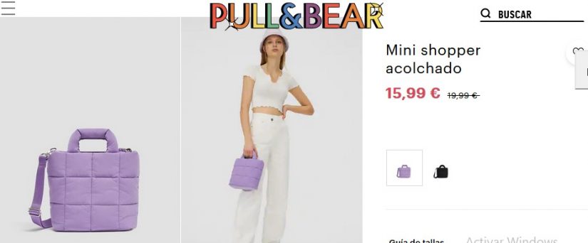 Mini shopper acolchado