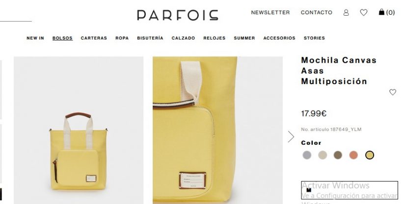 Mochila Canvas Asas Multiposición