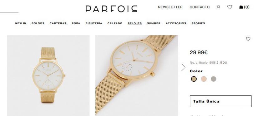 Reloj De Pulsera Correa Malla Metálica