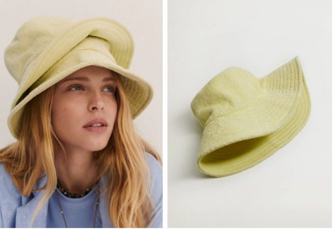 Gorro bucket tejido Mango