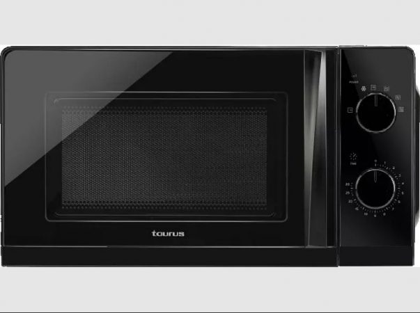 Días sin IVA en Mediamarkt: gangas que no se te pueden escapar 4 Merca2.es Microondas - Taurus Reyad, 700 W, 20 l, 6 programas, sin grill, Temporizador, color Negro