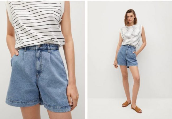 Short slouchy pinzas Mango