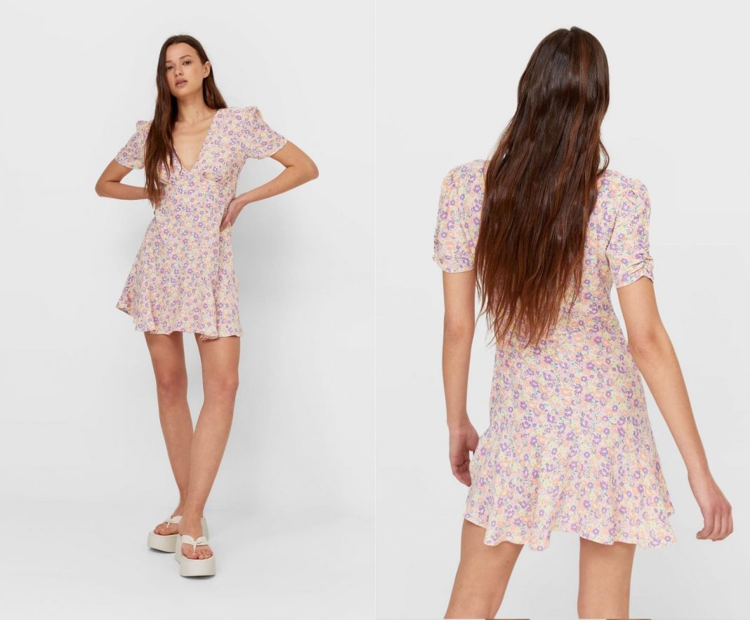 vestido corto estampado