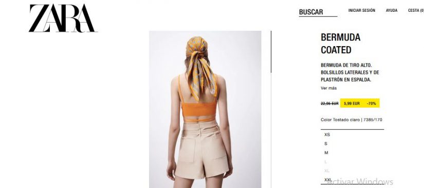 Bermuda coated- Zara