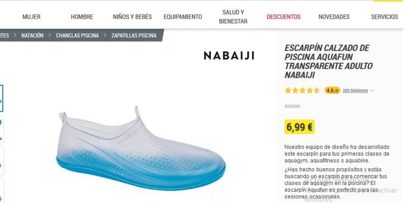 Los escarpines de Decathlon a 9,99 euros que compra todo el mundo 5 Merca2.es Escarpin Calzado de Piscina Aquafun Merca2.es