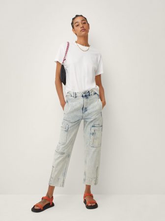 PANTALONES CORTOS DENIM CON BOTONES LIMITED EDITION   Parfois 