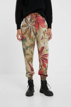 Pantalón jogger cargo tropical