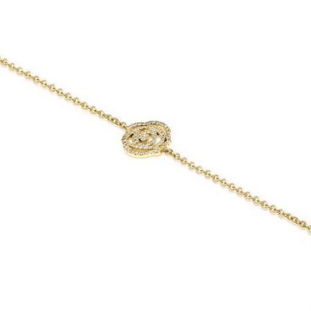 Pulsera ATELIER Rosa de Abril de oro con diamantes Tous