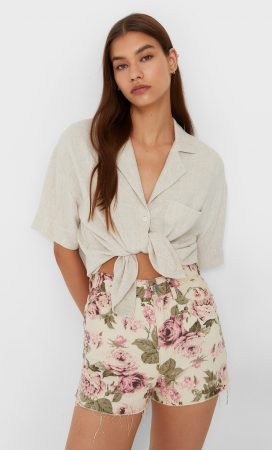 Short denim flor