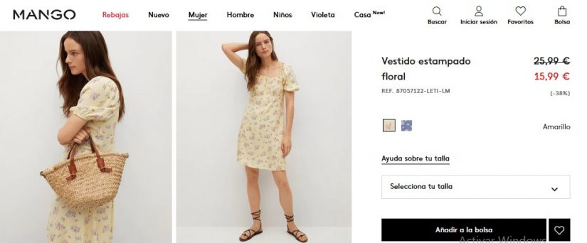 Vestido estampado floral
