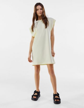 Vestido monocolor- Bershka 
