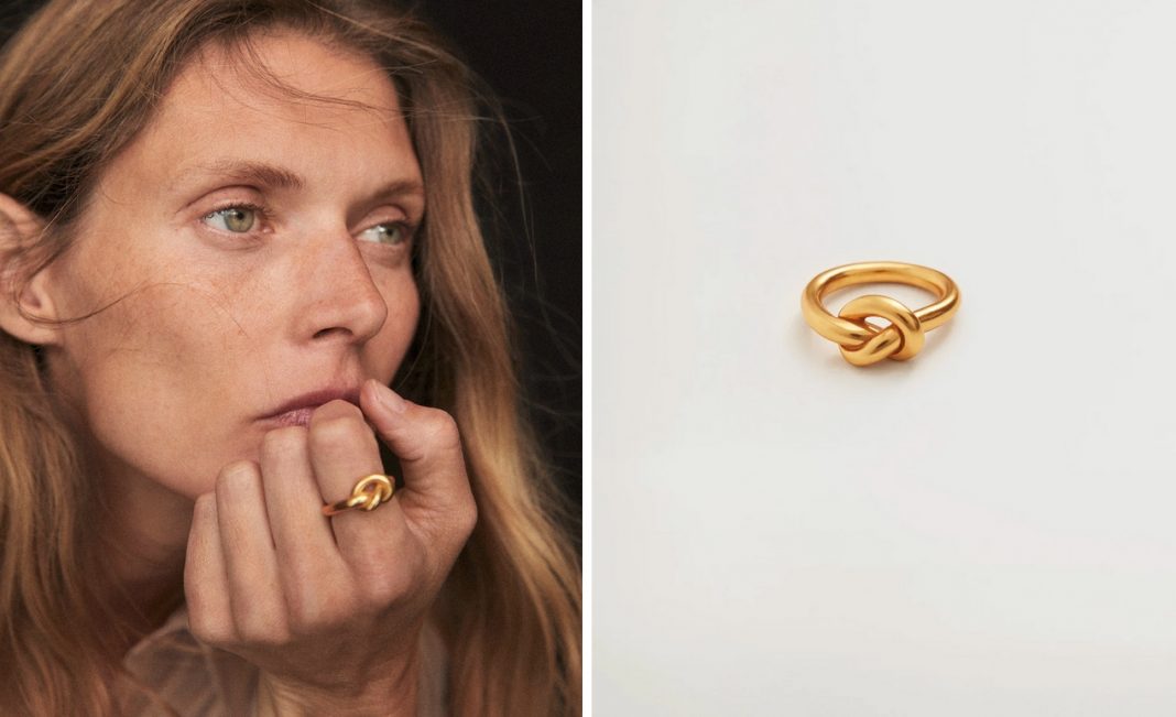 anillo detalle nudo de Mango