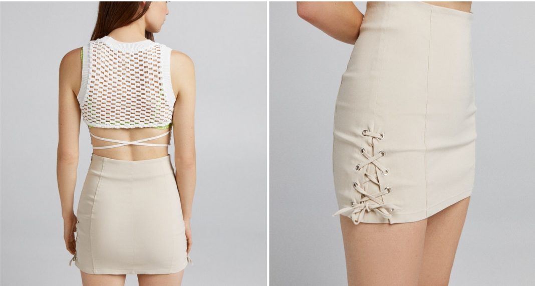 mini falda Bershka