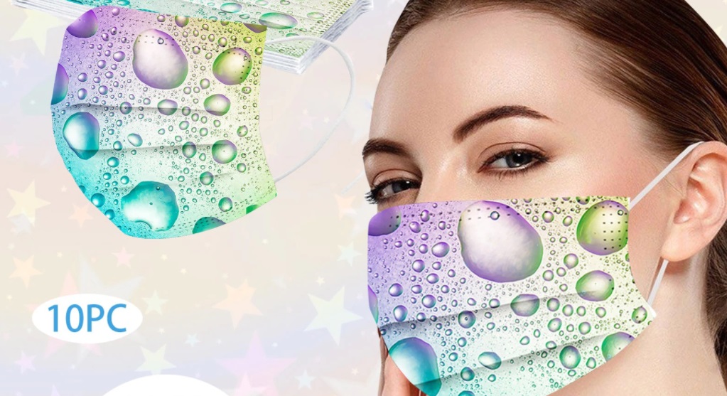 mascarilla efecto gotas de agua