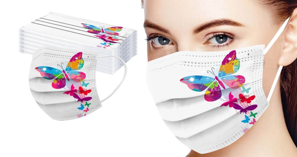 mascarilla mariposas