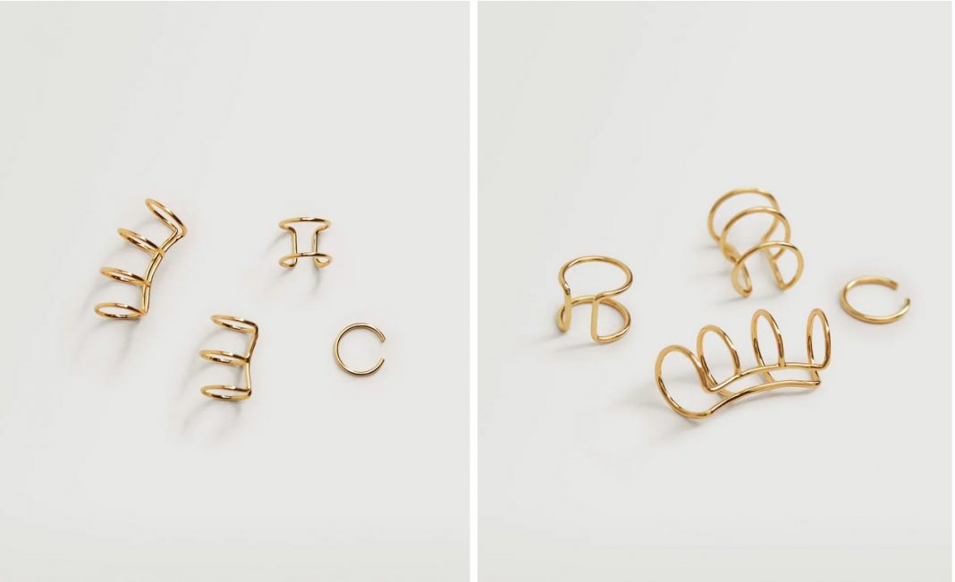 set de pendientes combinados