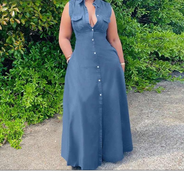 vestido largo corte A