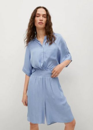 Bermuda fluida cintura elástica Mango