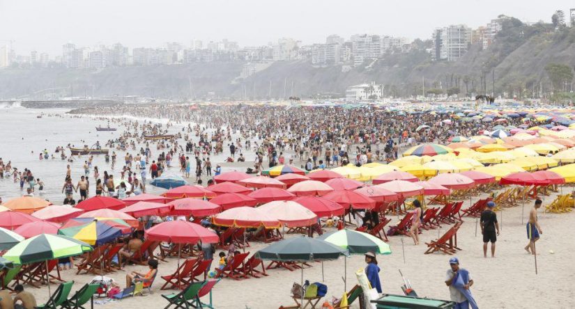 Estado normal de la playa bandera roja