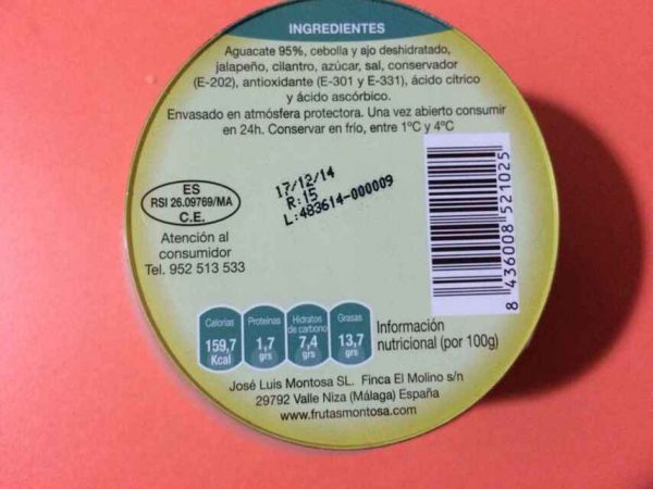 Guacamole Mercadona Merca2.es