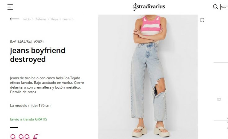 Jeans boyfriend destroyed- Stradivarius