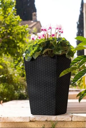  Maceta de polipropileno KETER marrón 28.5x44 cm