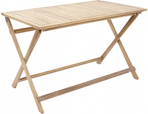 Mesa para balcón plegable de madera NATERIAL Solis de 72x114 cm Leroy Merlin