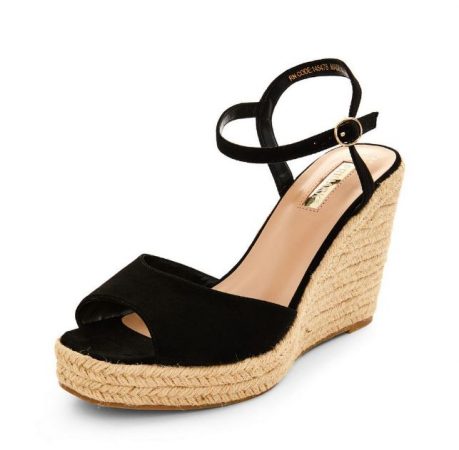 Sandalias de cuna negras de una sola tira Merca2.es