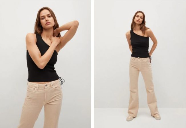 Top diseño asimétrico   